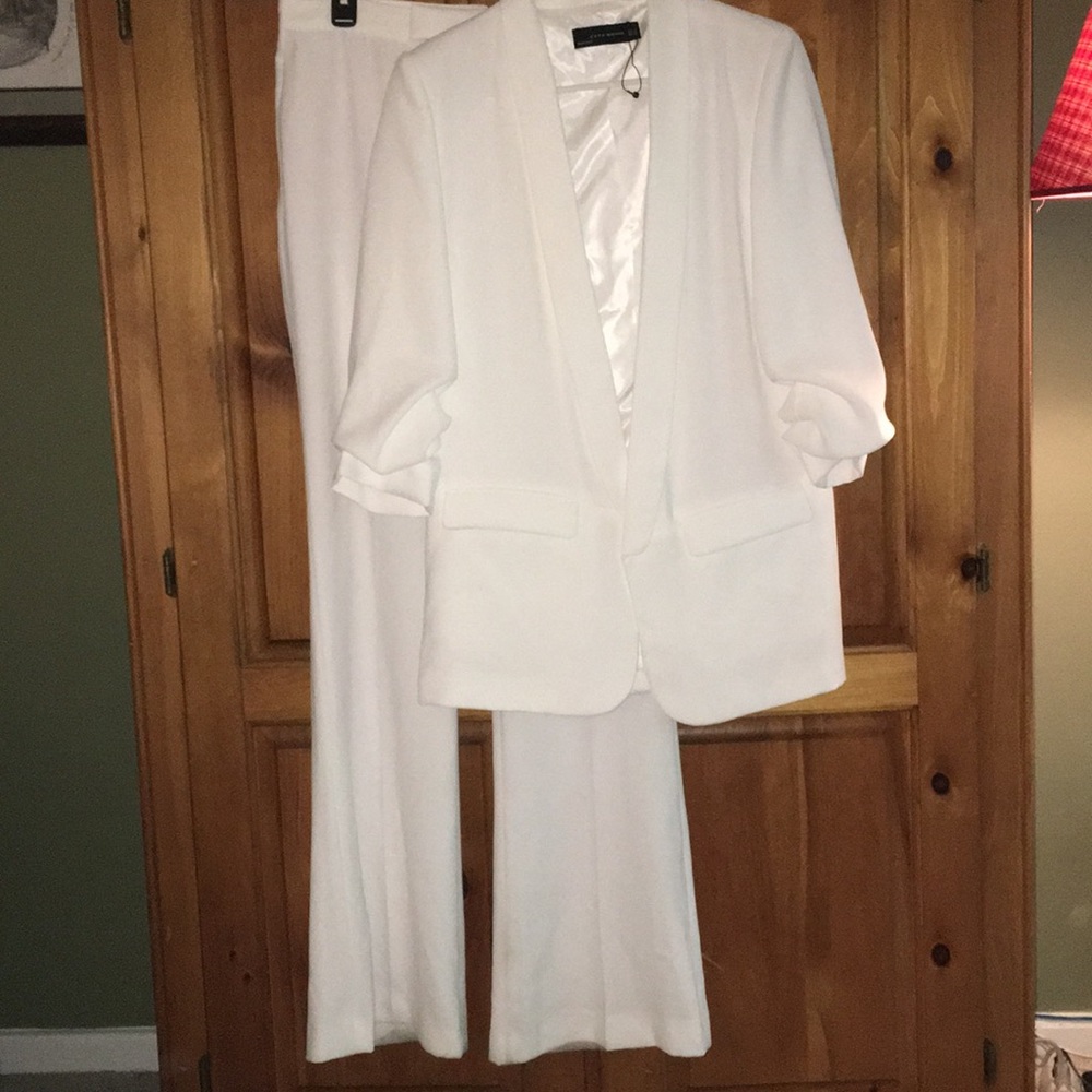 Zara White Pantsuit